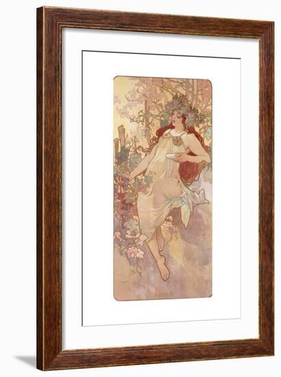 Autumn; Automne, C.1896-Alphonse Mucha-Framed Giclee Print