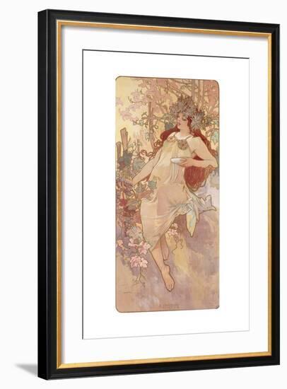 Autumn; Automne, C.1896-Alphonse Mucha-Framed Giclee Print