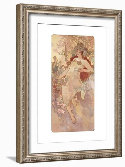 Autumn; Automne, C.1896-Alphonse Mucha-Framed Giclee Print