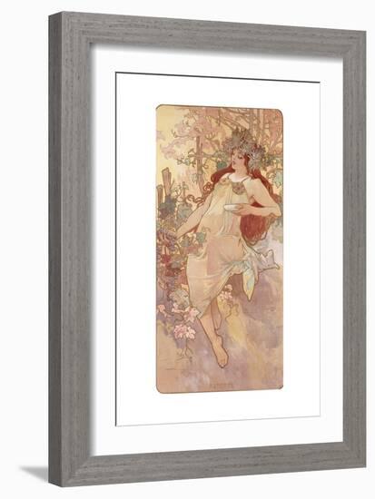 Autumn; Automne, C.1896-Alphonse Mucha-Framed Giclee Print