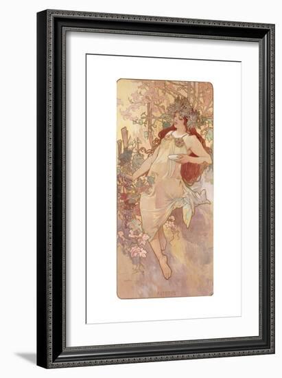 Autumn; Automne, C.1896-Alphonse Mucha-Framed Giclee Print