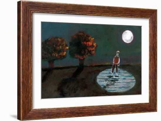 Autumn Becoming Winter, Study for a Night Stroll, 2004-Gigi Sudbury-Framed Giclee Print