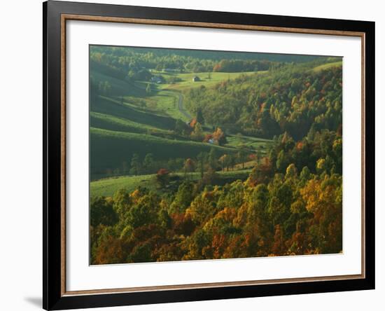 Autumn, Blue Ridge Parkway, Virginia, USA-Charles Gurche-Framed Photographic Print