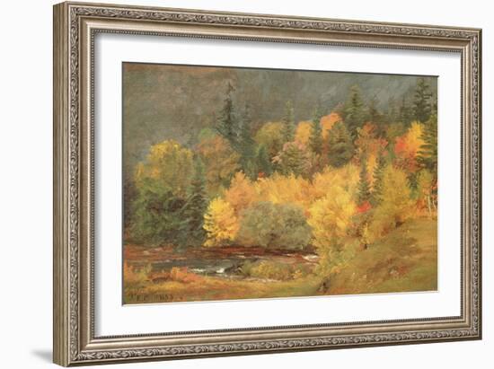 Autumn by the Brook, 1855-Jasper Francis Cropsey-Framed Giclee Print