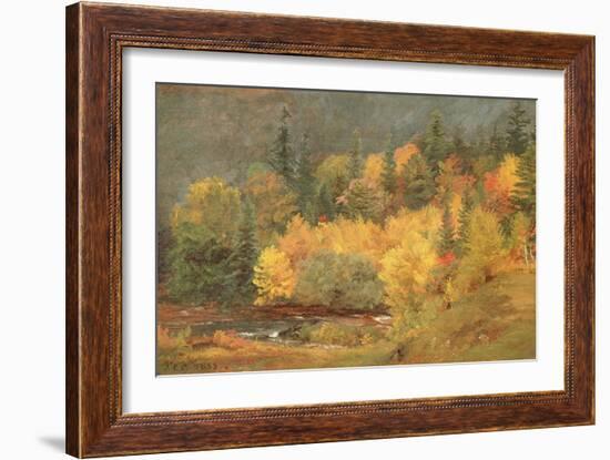 Autumn by the Brook, 1855-Jasper Francis Cropsey-Framed Giclee Print