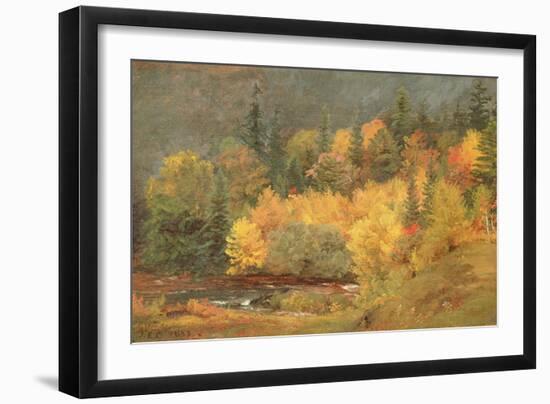 Autumn by the Brook, 1855-Jasper Francis Cropsey-Framed Giclee Print