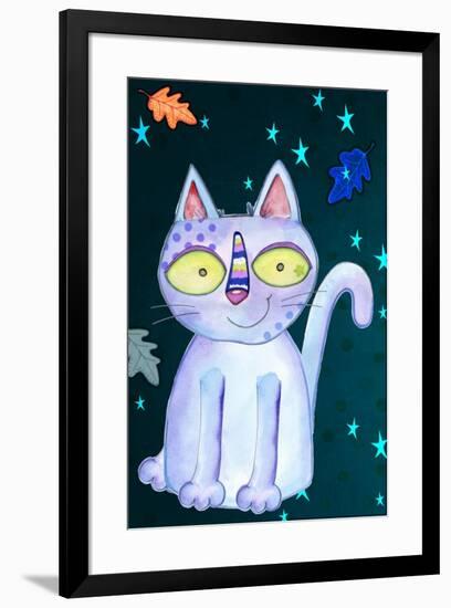 Autumn Cat-Valarie Wade-Framed Giclee Print