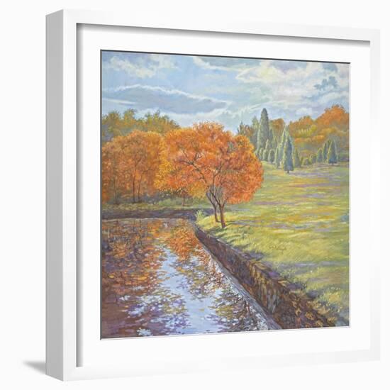 Autumn Cherry Trees-Judy Mastrangelo-Framed Giclee Print