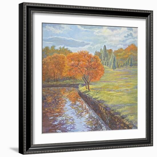 Autumn Cherry Trees-Judy Mastrangelo-Framed Giclee Print