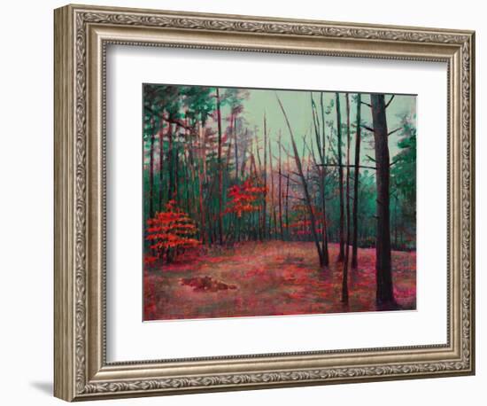 Autumn Clearing, 2022, (Acrylic on Canvas)-Helen White-Framed Giclee Print