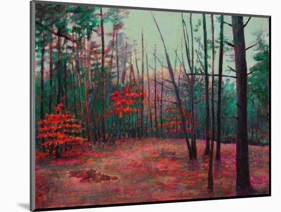 Autumn Clearing, 2022, (Acrylic on Canvas)-Helen White-Mounted Giclee Print