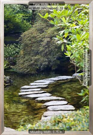 Autumn Color Stepping Stones Butchard Gardens Victoria British Columbia Canada Photographic Print Terry Eggers Art Com