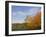 Autumn Colors accent farm buildings near Chippewa Falls, Wisconsin, USA-Chuck Haney-Framed Photographic Print