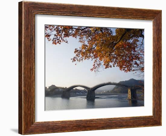 Autumn Colours at Kintaikyo Bridge, Iwakuni, Yamaguchi Prefecture, Japan, Asia-Christian Kober-Framed Photographic Print