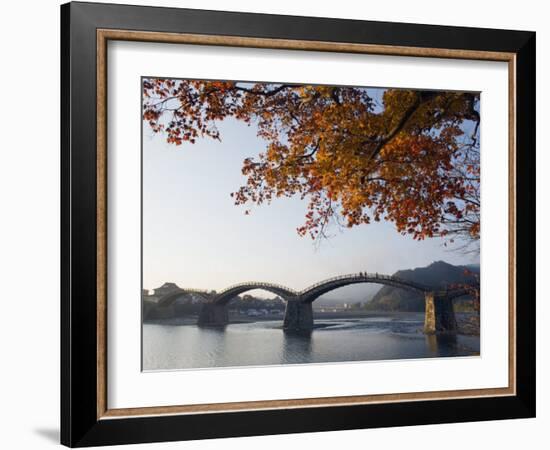 Autumn Colours at Kintaikyo Bridge, Iwakuni, Yamaguchi Prefecture, Japan, Asia-Christian Kober-Framed Photographic Print