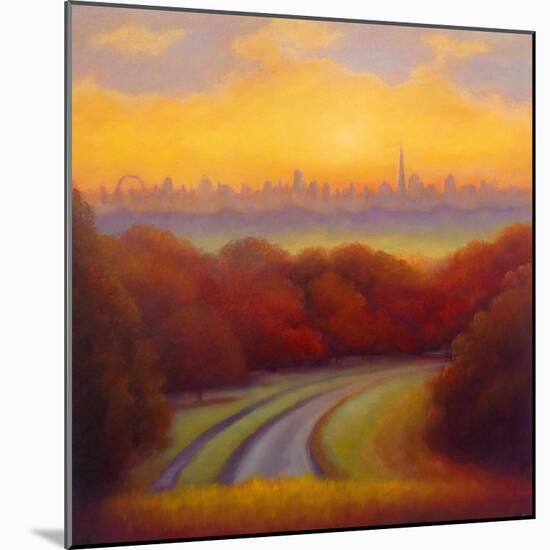 Autumn Dawn Richmond Park, 2023, (Oil on Canvas)-Lee Campbell-Mounted Giclee Print