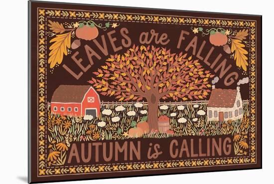 Autumn Days I Dark-Laura Marshall-Mounted Art Print