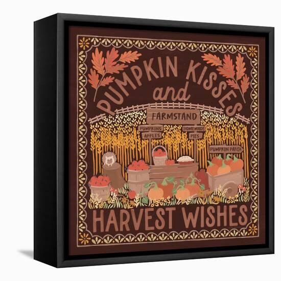 Autumn Days V Dark-Laura Marshall-Framed Stretched Canvas