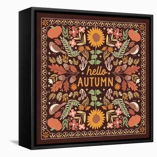 Autumn Days X Dark-Laura Marshall-Framed Stretched Canvas