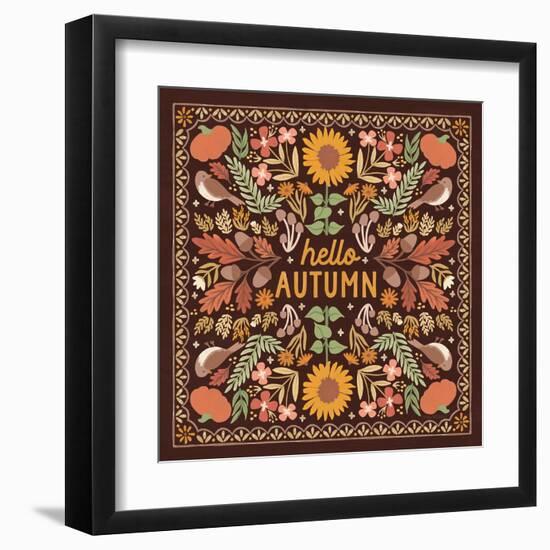 Autumn Days X Dark-Laura Marshall-Framed Art Print