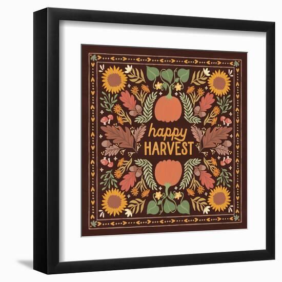 Autumn Days XI Dark-Laura Marshall-Framed Art Print