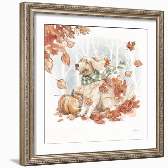 Autumn Dogs II-Mary Urban-Framed Art Print