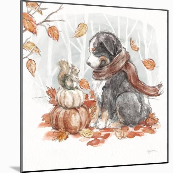 Autumn Dogs III-Mary Urban-Mounted Art Print