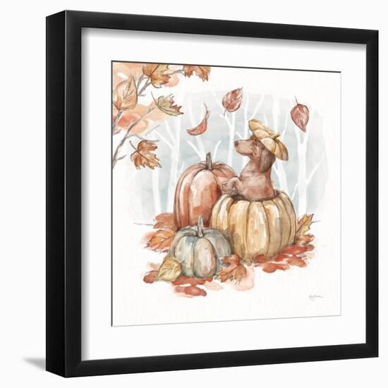 Autumn Dogs IV-Mary Urban-Framed Art Print