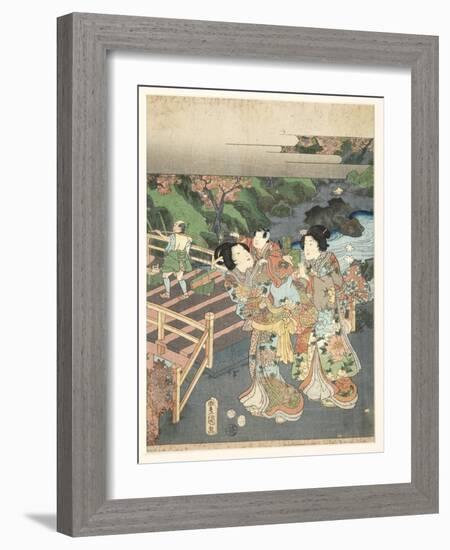 Autumn, Early 1850s-Utagawa Kunisada-Framed Giclee Print