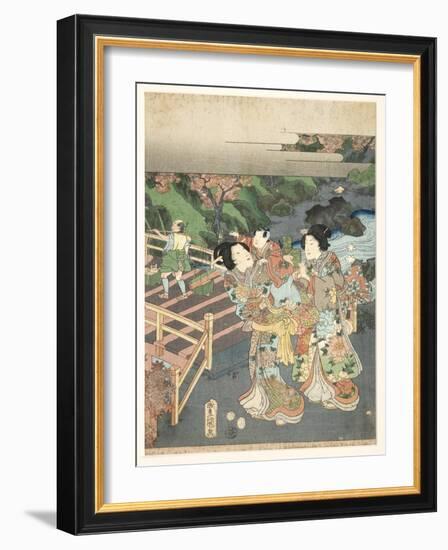 Autumn, Early 1850s-Utagawa Kunisada-Framed Giclee Print