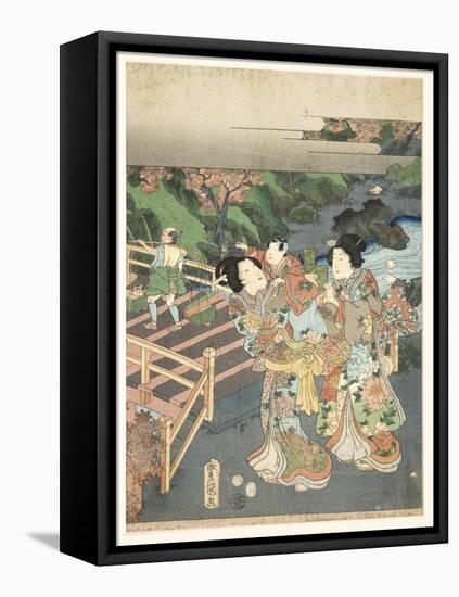 Autumn, Early 1850s-Utagawa Kunisada-Framed Premier Image Canvas