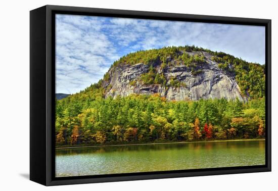 Autumn Echo Lake State Park, New Hampshire, USA-Michel Hersen-Framed Premier Image Canvas
