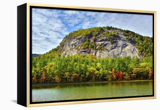 Autumn Echo Lake State Park, New Hampshire, USA-Michel Hersen-Framed Premier Image Canvas