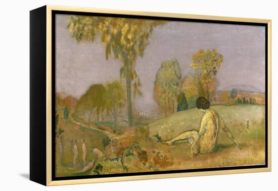 Autumn - Enchanted Salutation, 1907 (Oil on Canvas)-Arthur Bowen Davies-Framed Premier Image Canvas