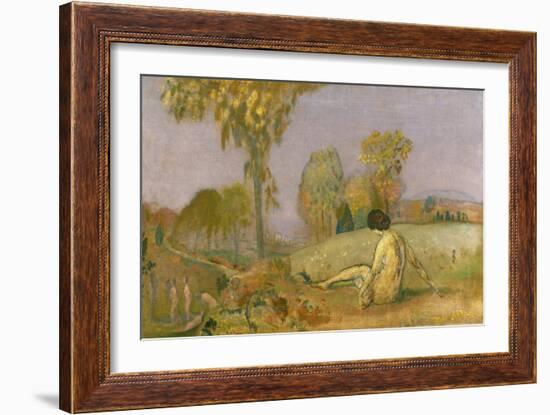 Autumn - Enchanted Salutation, 1907 (Oil on Canvas)-Arthur Bowen Davies-Framed Giclee Print