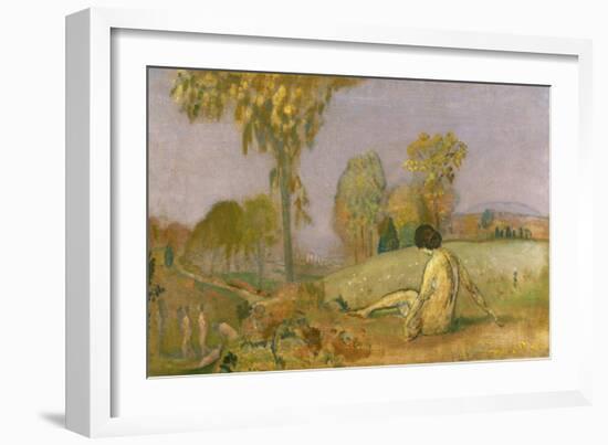 Autumn - Enchanted Salutation, 1907 (Oil on Canvas)-Arthur Bowen Davies-Framed Giclee Print