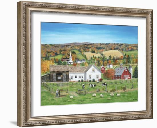 Autumn Fields-Bob Fair-Framed Giclee Print