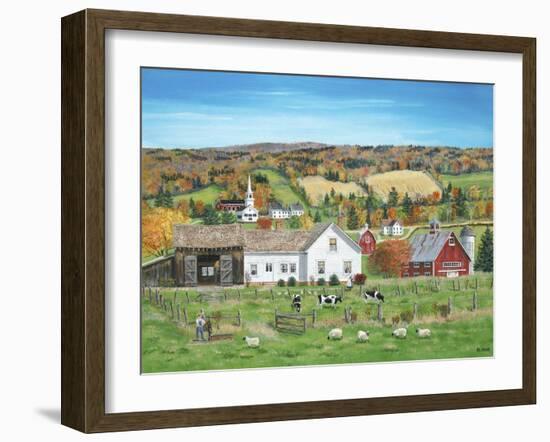 Autumn Fields-Bob Fair-Framed Giclee Print