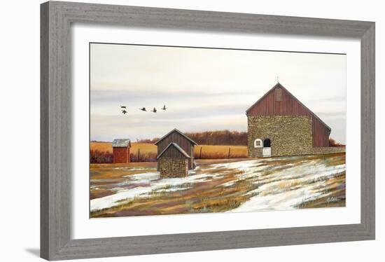 Autumn Flight-Jerry Cable-Framed Art Print