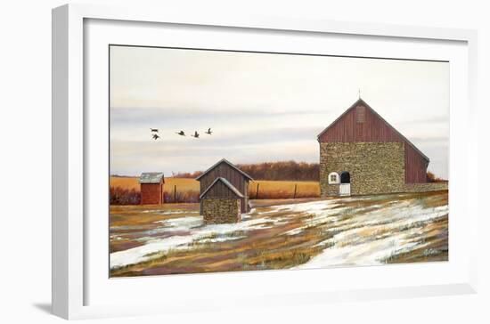 Autumn Flight-Jerry Cable-Framed Art Print