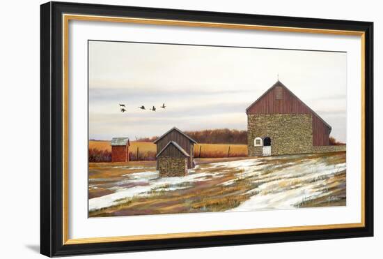 Autumn Flight-Jerry Cable-Framed Art Print