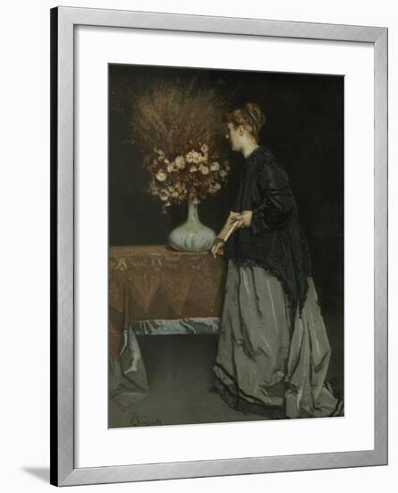 Autumn Flowers, 1867-Alfred Stevens-Framed Giclee Print