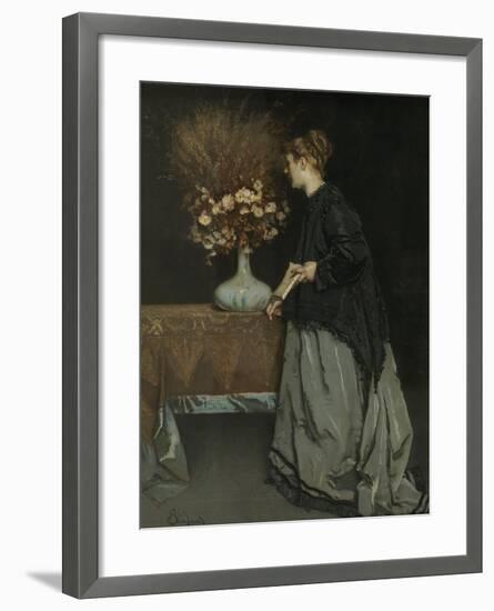 Autumn Flowers, 1867-Alfred Stevens-Framed Giclee Print