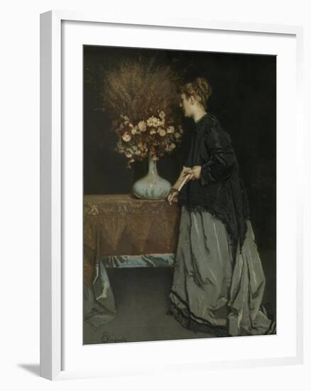 Autumn Flowers, 1867-Alfred Stevens-Framed Giclee Print