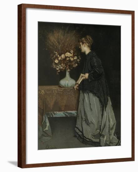 Autumn Flowers, 1867-Alfred Stevens-Framed Giclee Print