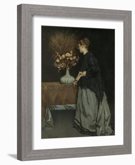 Autumn Flowers, 1867-Alfred Stevens-Framed Giclee Print