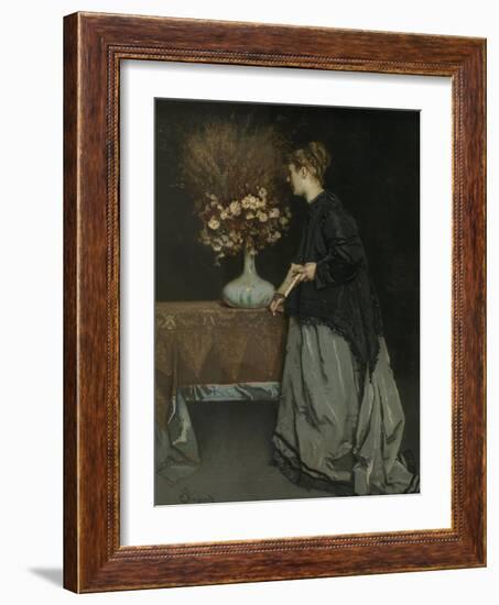 Autumn Flowers, 1867-Alfred Stevens-Framed Giclee Print