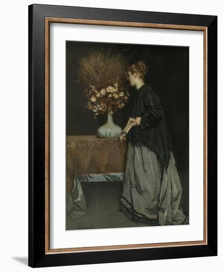 Autumn Flowers, 1867-Alfred Stevens-Framed Giclee Print