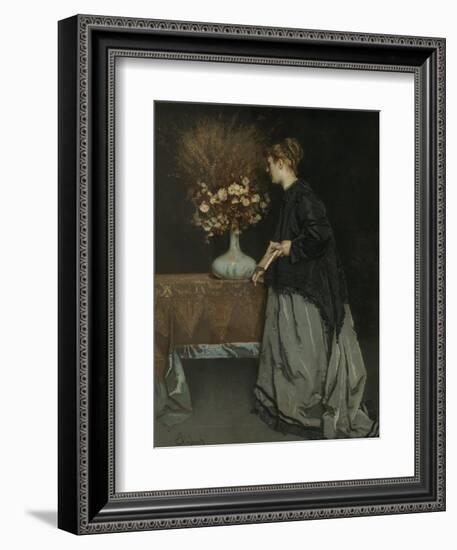 Autumn Flowers, 1867-Alfred Stevens-Framed Giclee Print