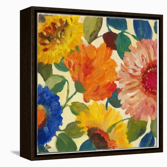 Autumn Flowers 1-Kim Parker-Framed Premier Image Canvas